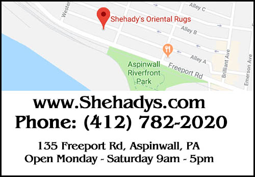 Oriental Rug Cleaning and Repair Pittsburgh map 2